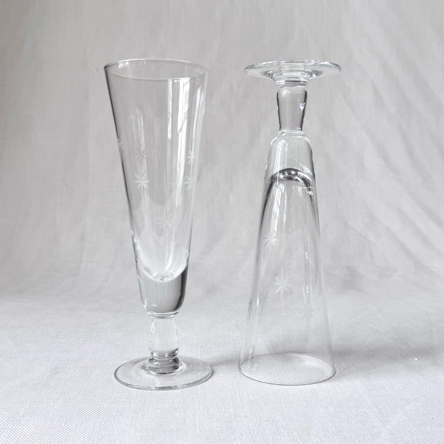 MCM Atomic Starburst Pilsner Glasses
