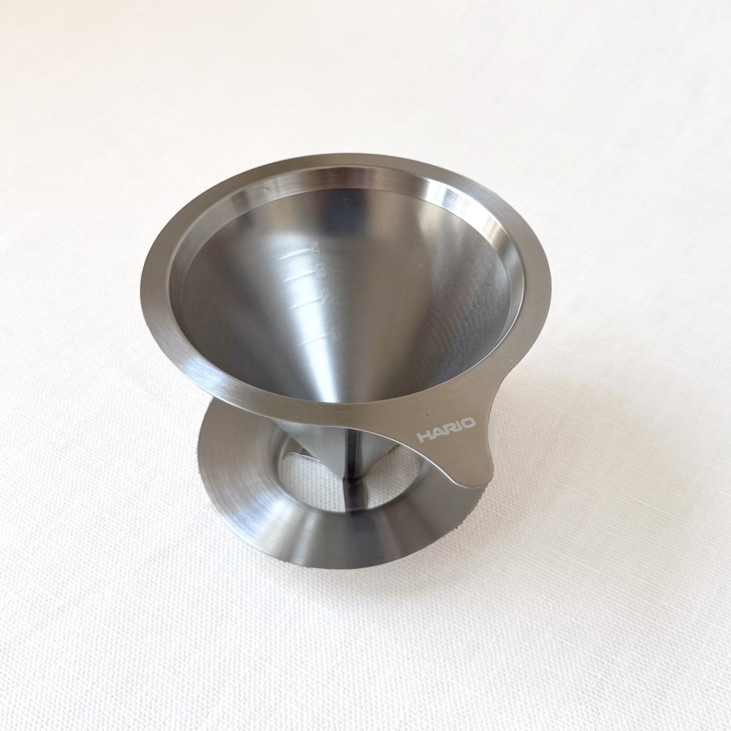 Double Mesh Metal Dripper Silver