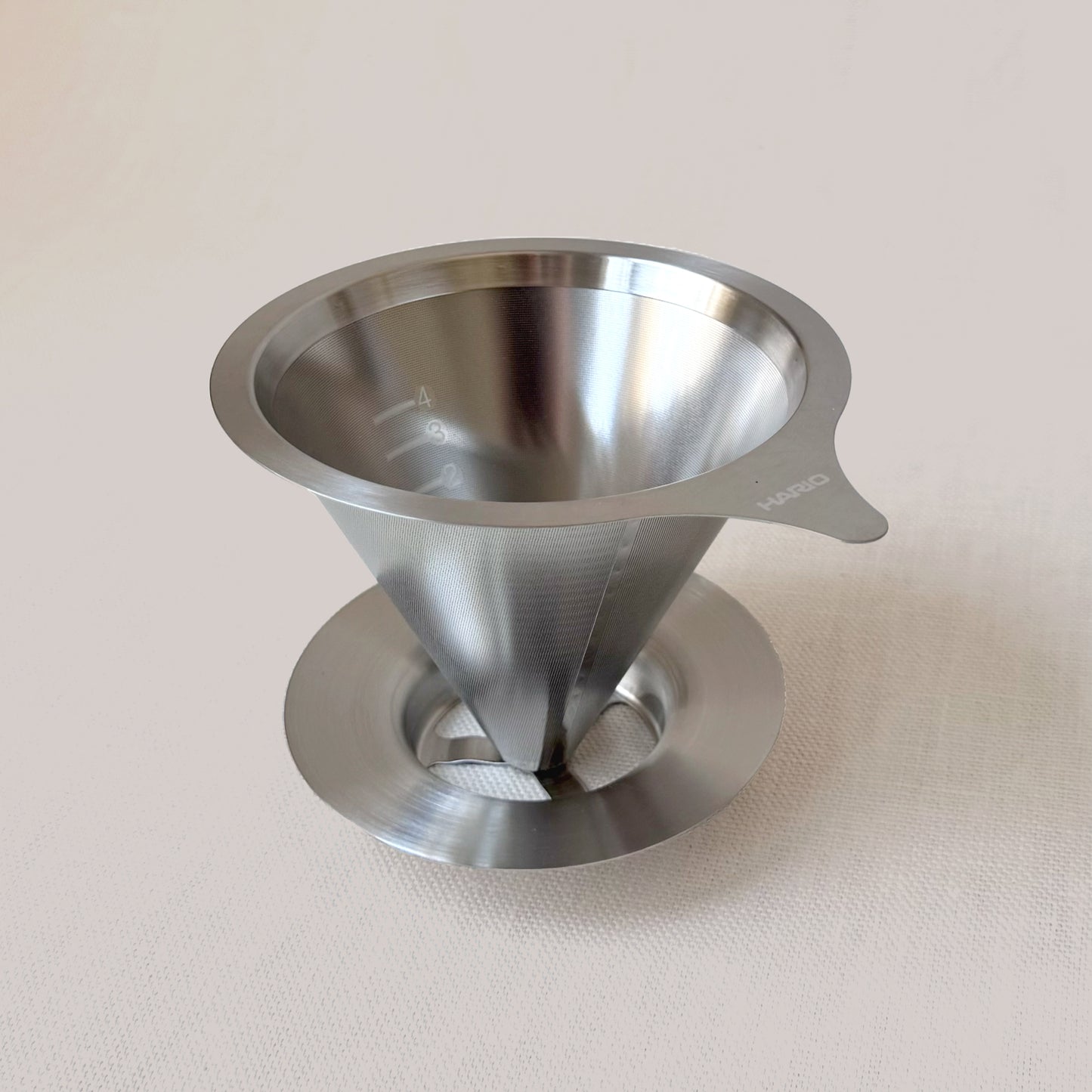 New Double Mesh Metal Dripper Silver