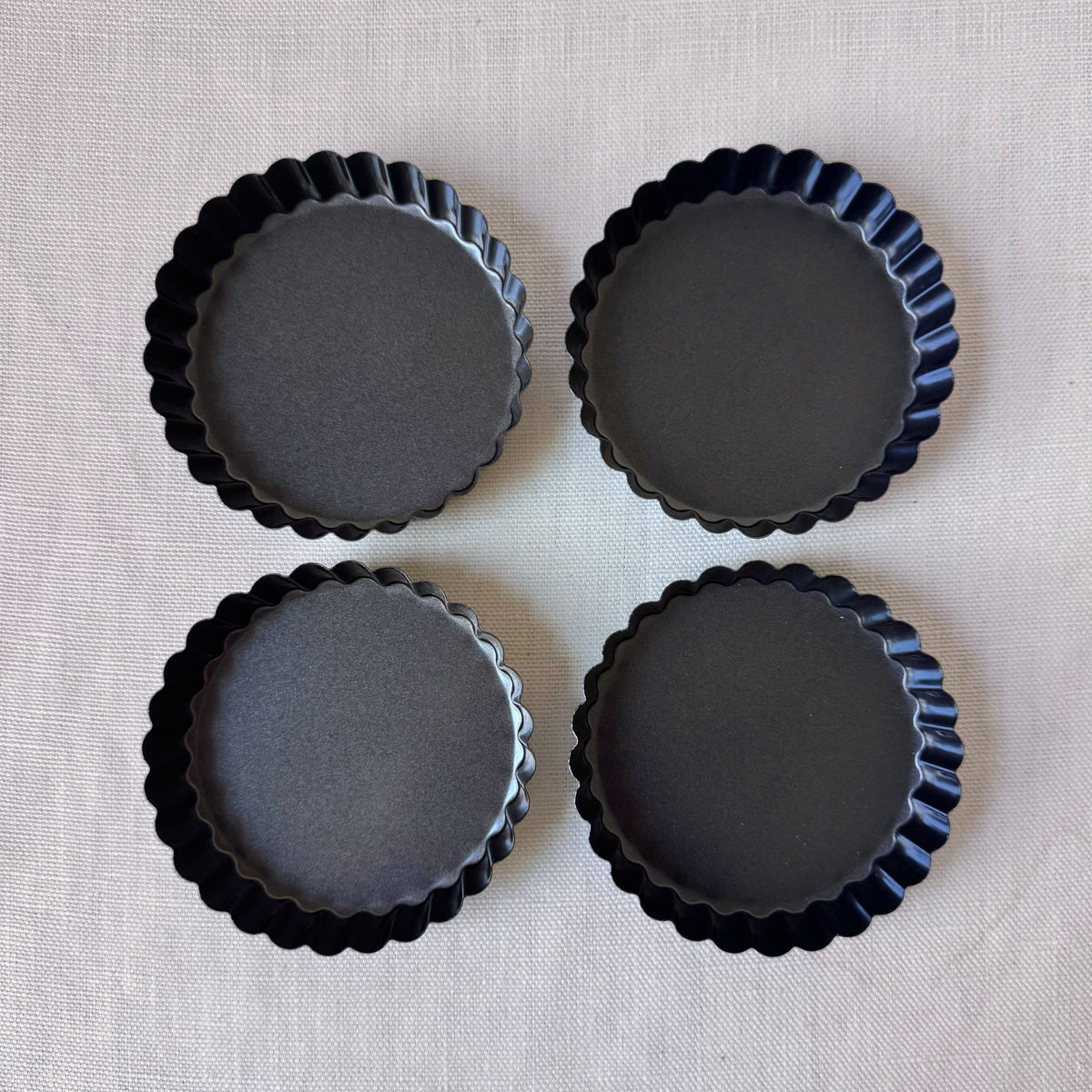 New Mini Quiche/Tart Pan Set of 4