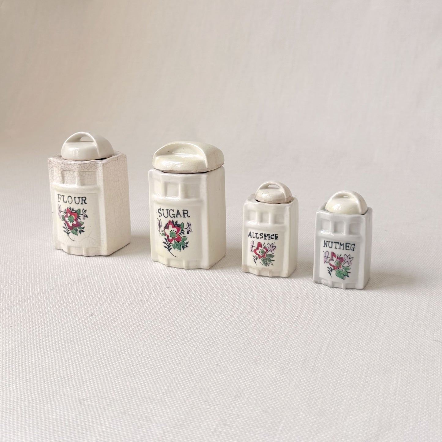 1930's Miniature Spice Jars