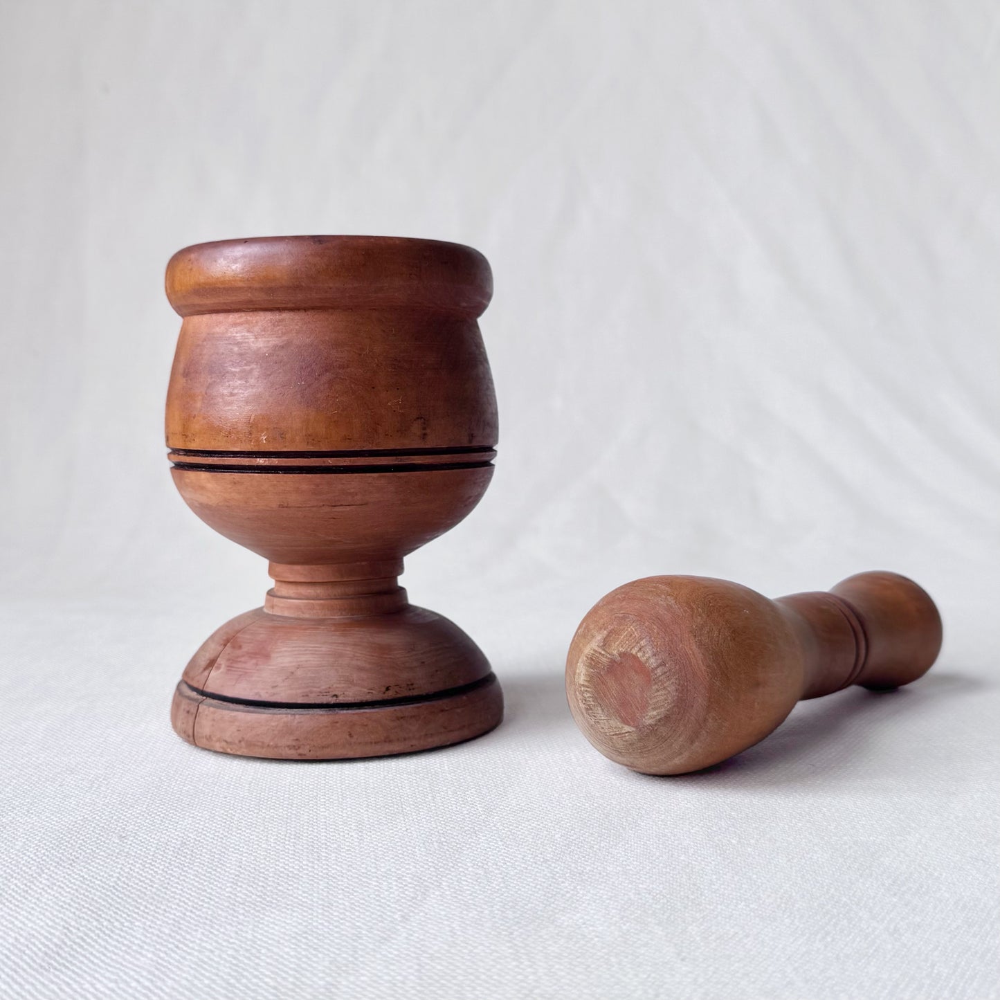 Wooden Mortar & Pestle