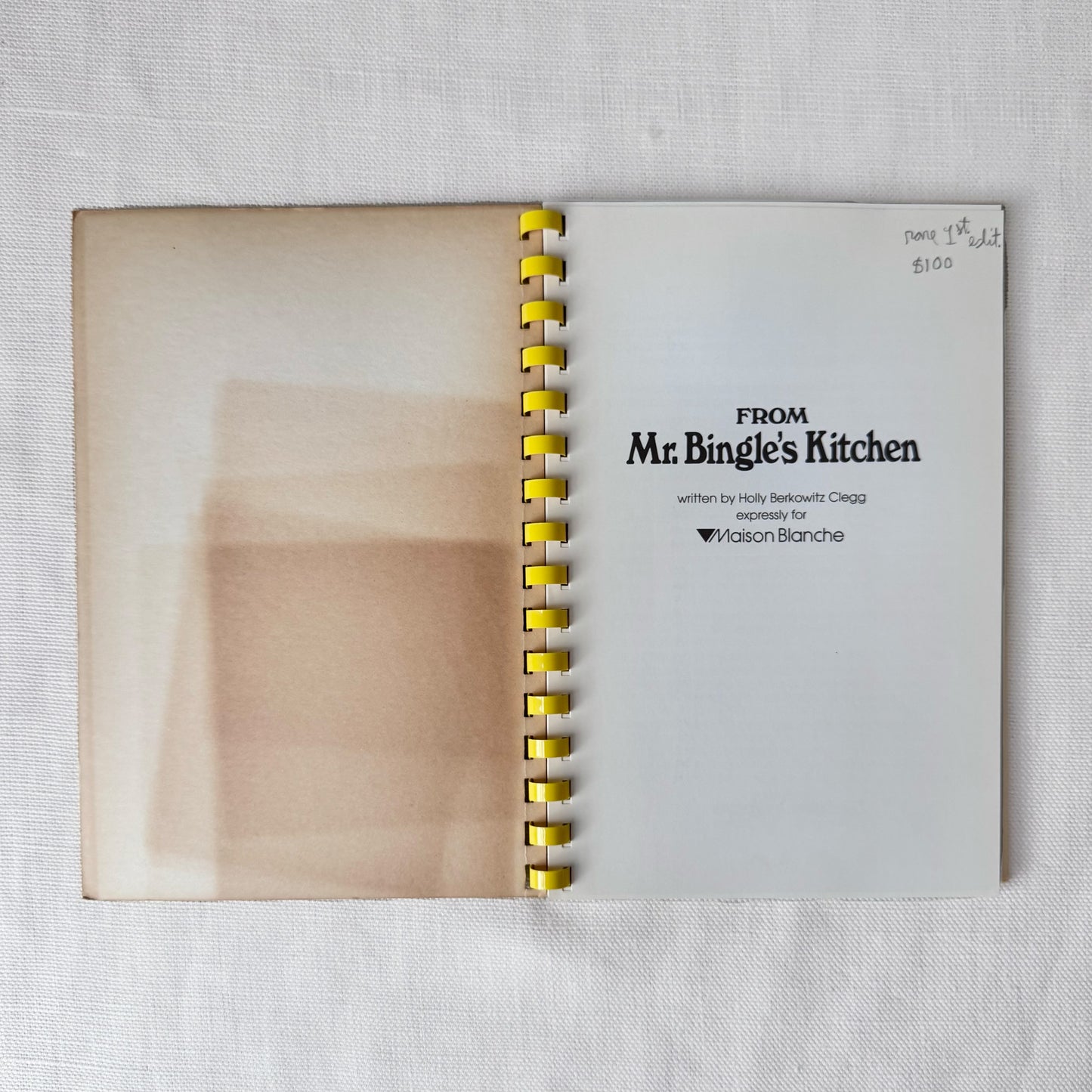 'From Mr. Bingles Kitchen' Children's Cookbook 1st Edition