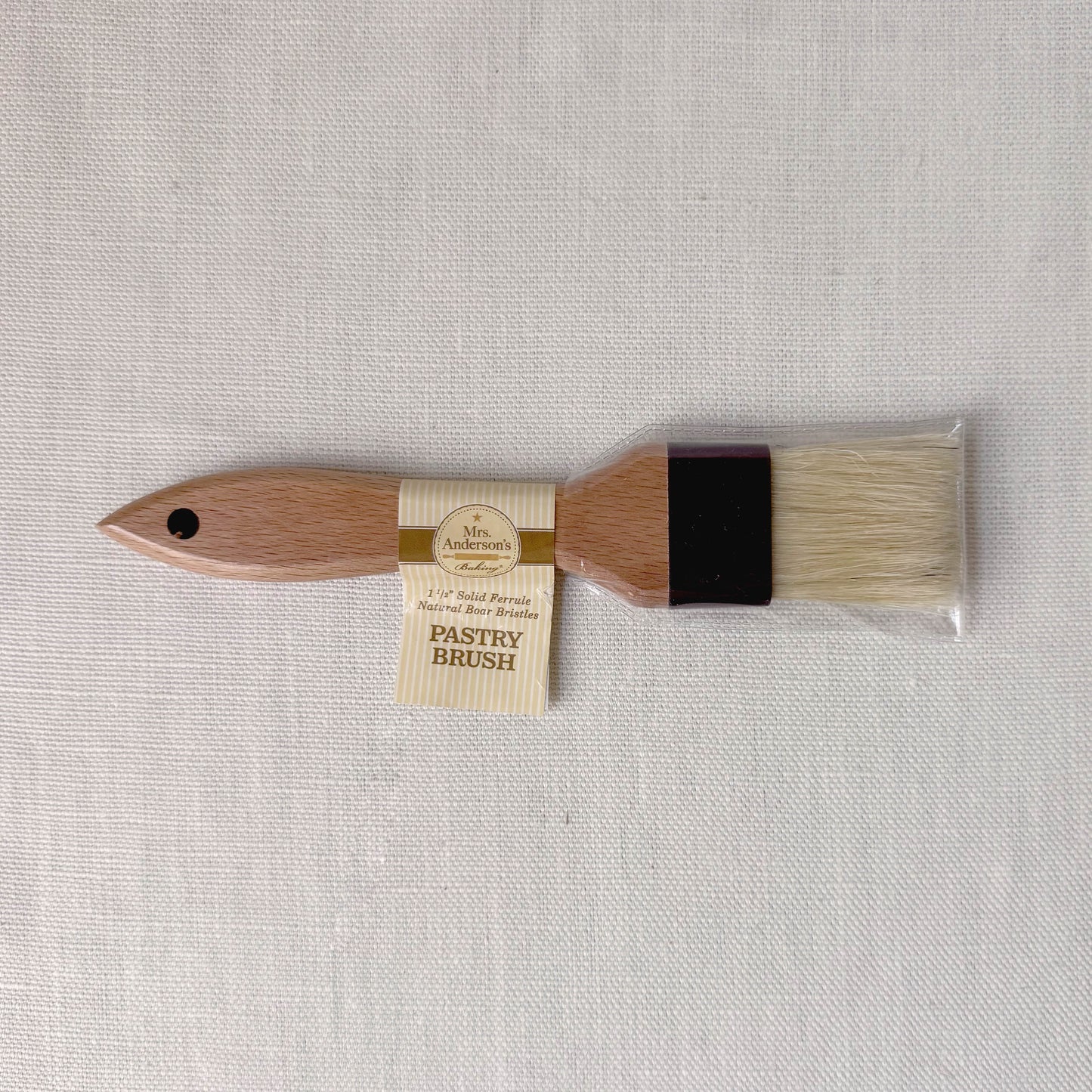 New Natural Bristle Ferrule Pastry Brush 1.5"