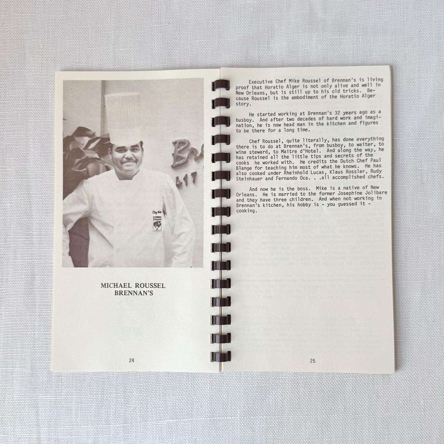 1992 'New Orleans Charity For Children' Cookbook