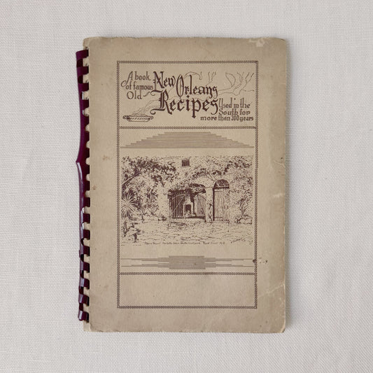 1940's/50's 'Old New Orleans Recipes...’ Vintage Cookbook