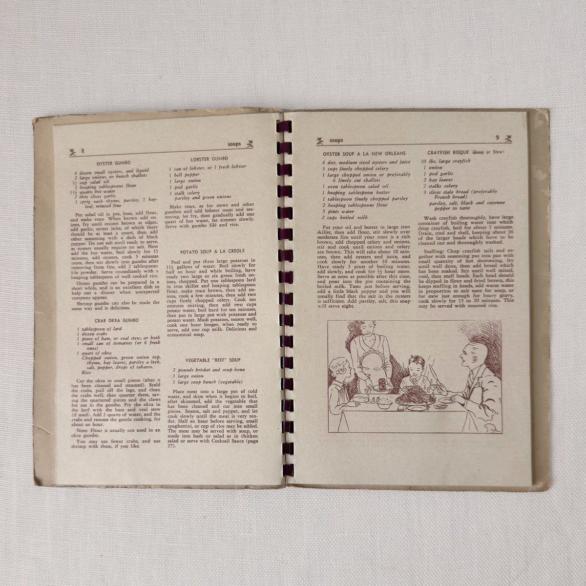 1940's/50's 'Old New Orleans Recipes...’ Vintage Cookbook