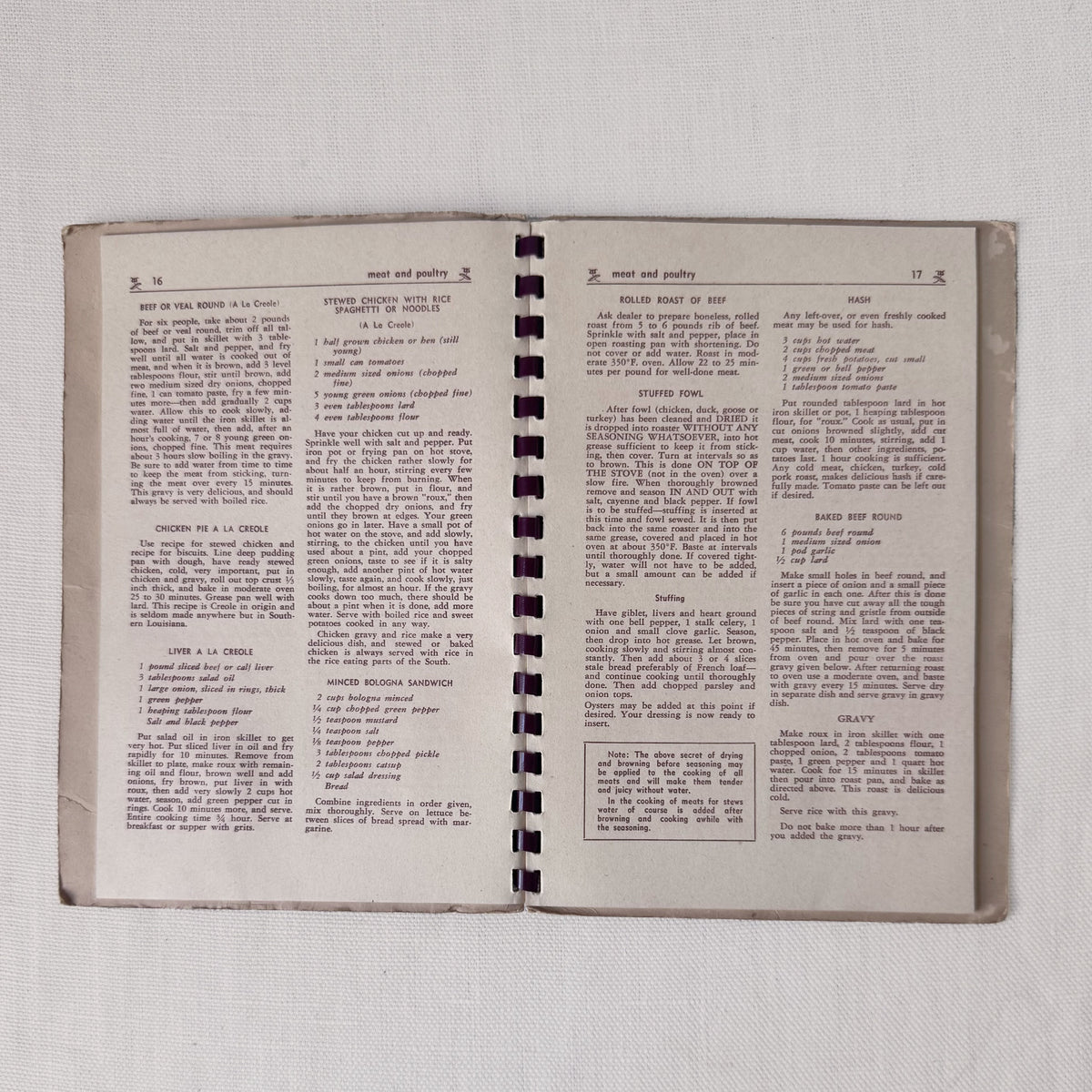 1940's/50's 'Old New Orleans Recipes...’ Vintage Cookbook