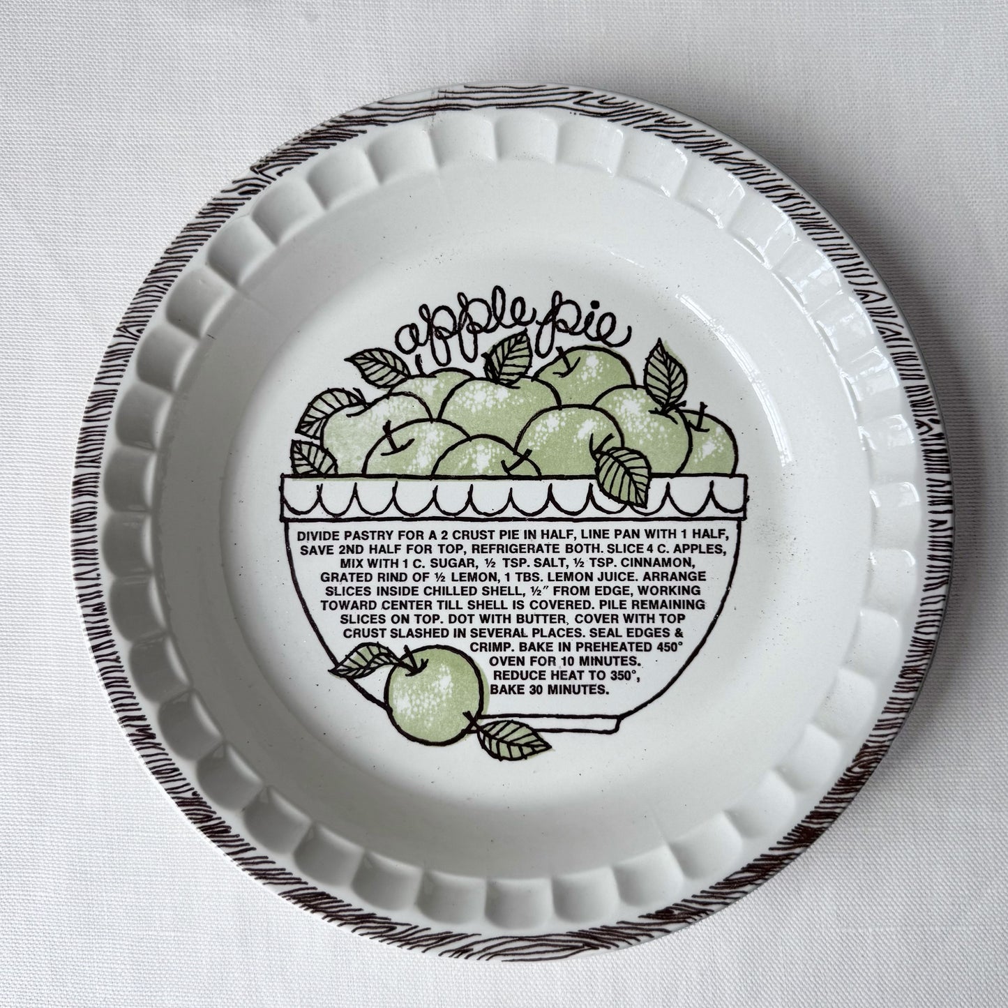 Apple Pie Recipe Plate