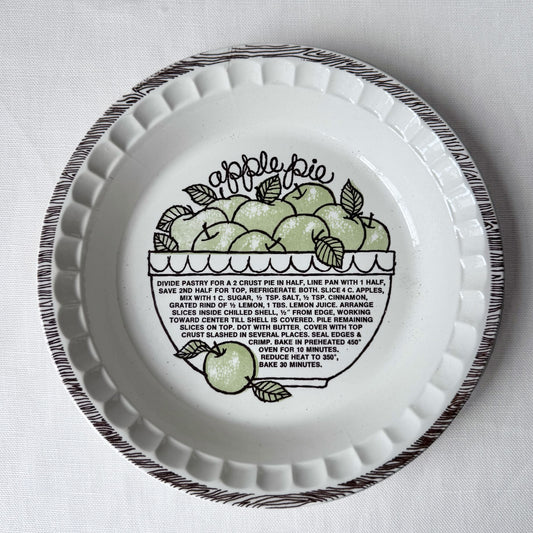 Apple Pie Recipe Plate