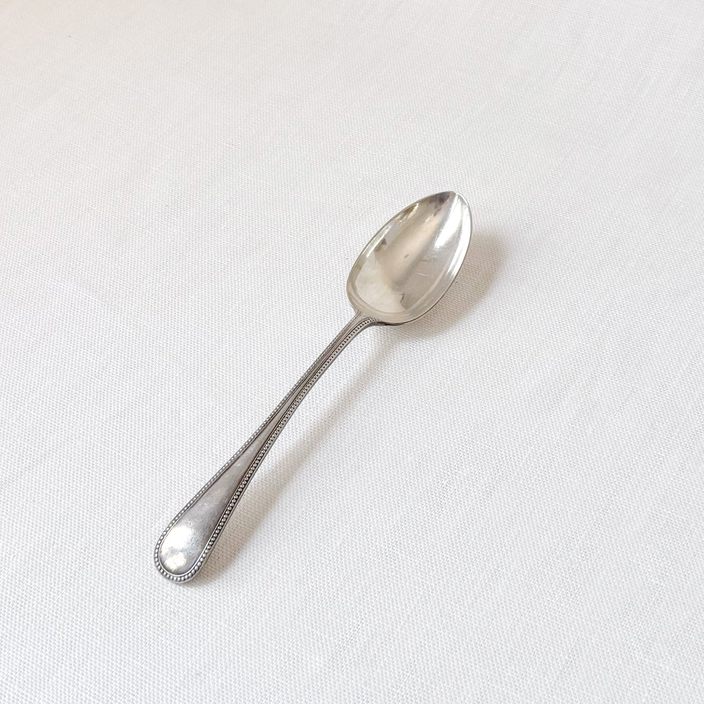 'Old English Bead' Silver Plate Serving Spoons