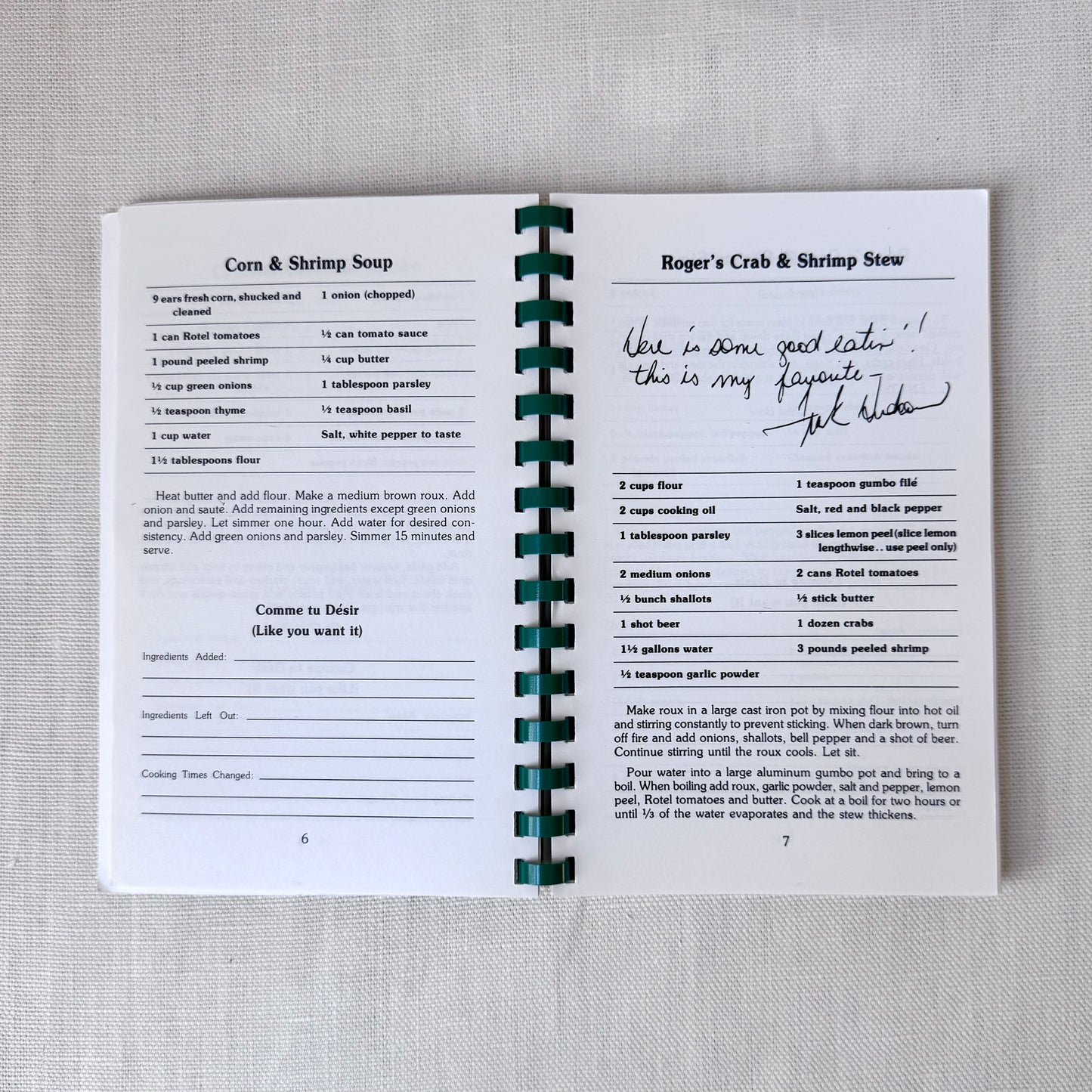Roger's Cajun Cookbook
