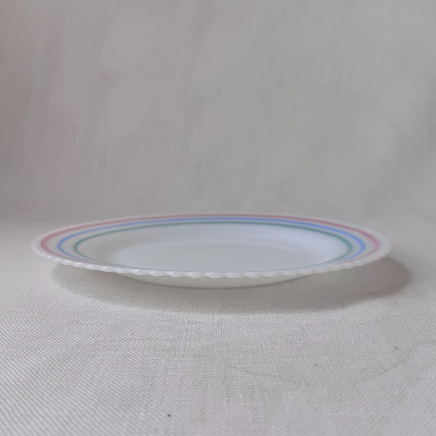 1930's Milk Glass Scalloped Plates