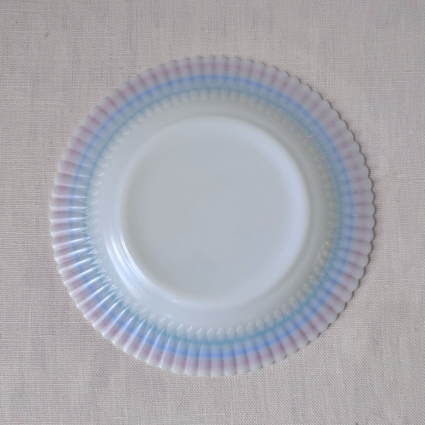 1930's Milk Glass Scalloped Plates