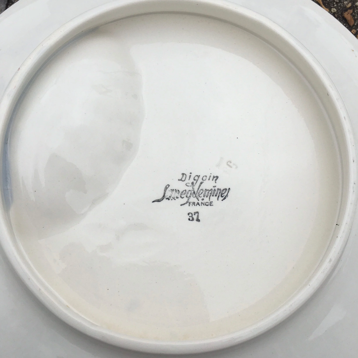 1930’s French Majolica Asparagus Plate Set