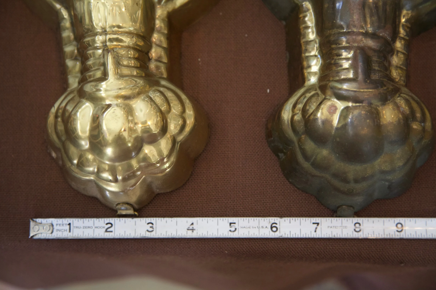 Vintage Twin Brass Lobster Molds