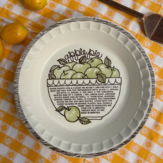 Apple Pie Recipe Plate