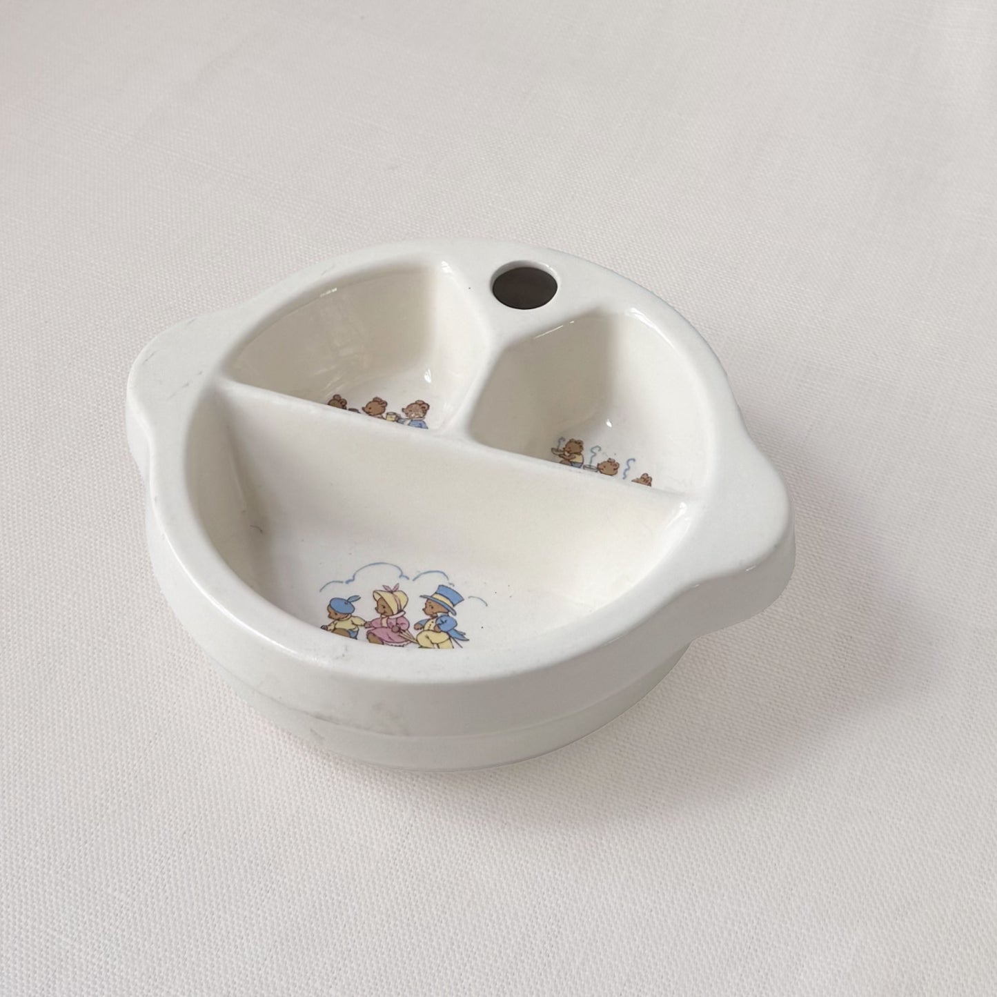 1940's Bear Cartoon Baby Plate