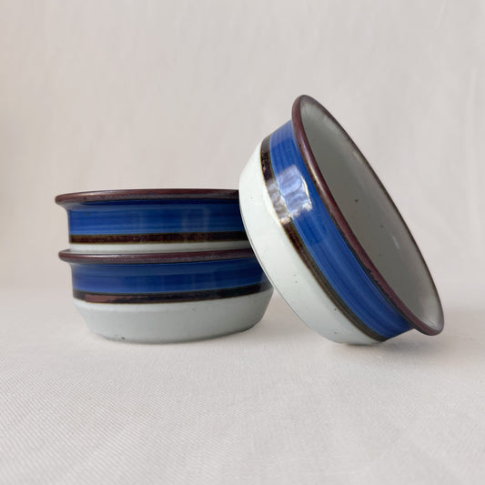 1970's Stoneware Bowl Set of 5