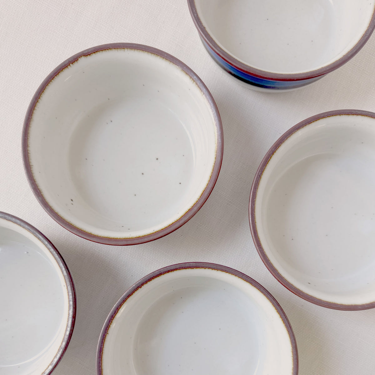1970's Stoneware Bowl Set of 5