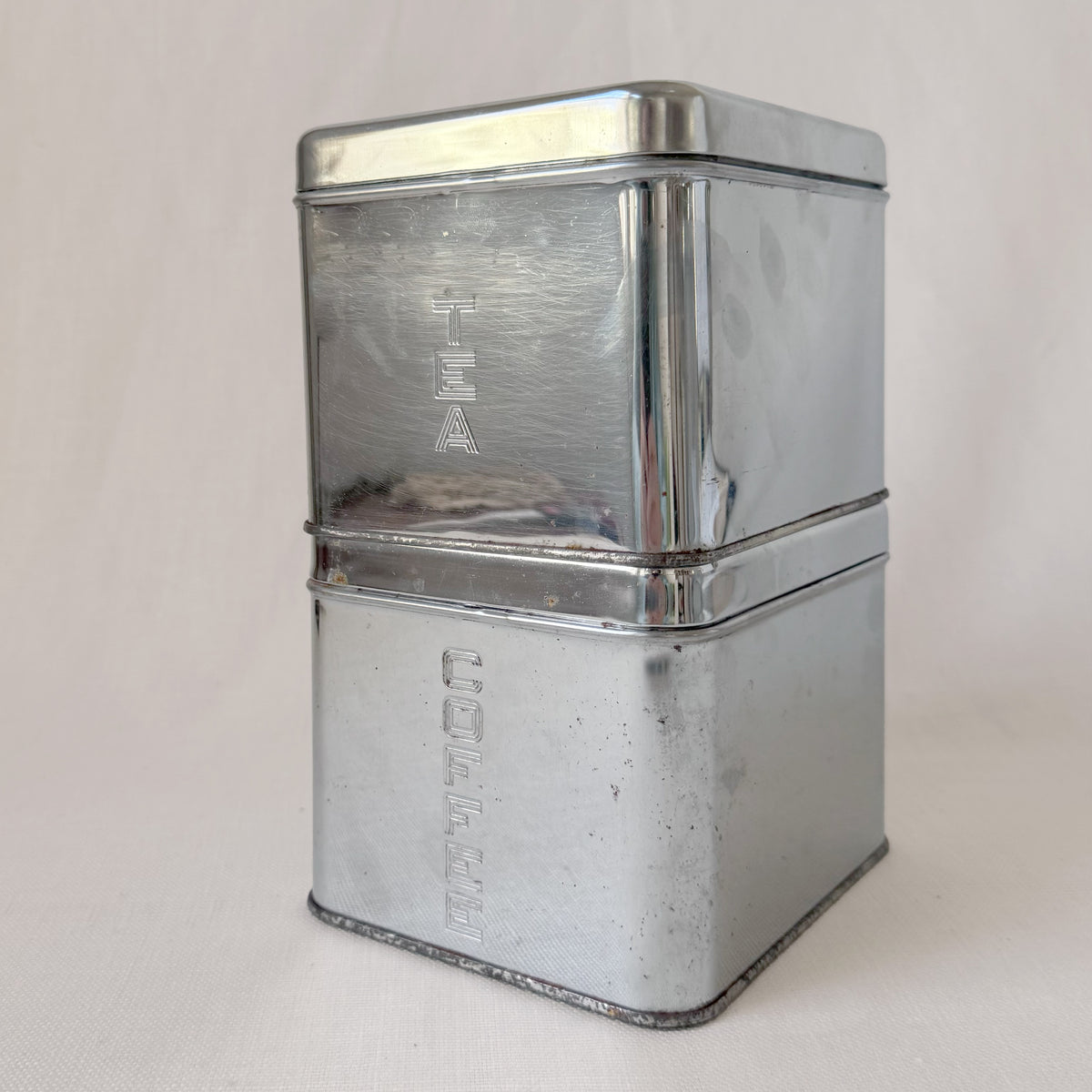 MCM Retro Chrome Cannister Set