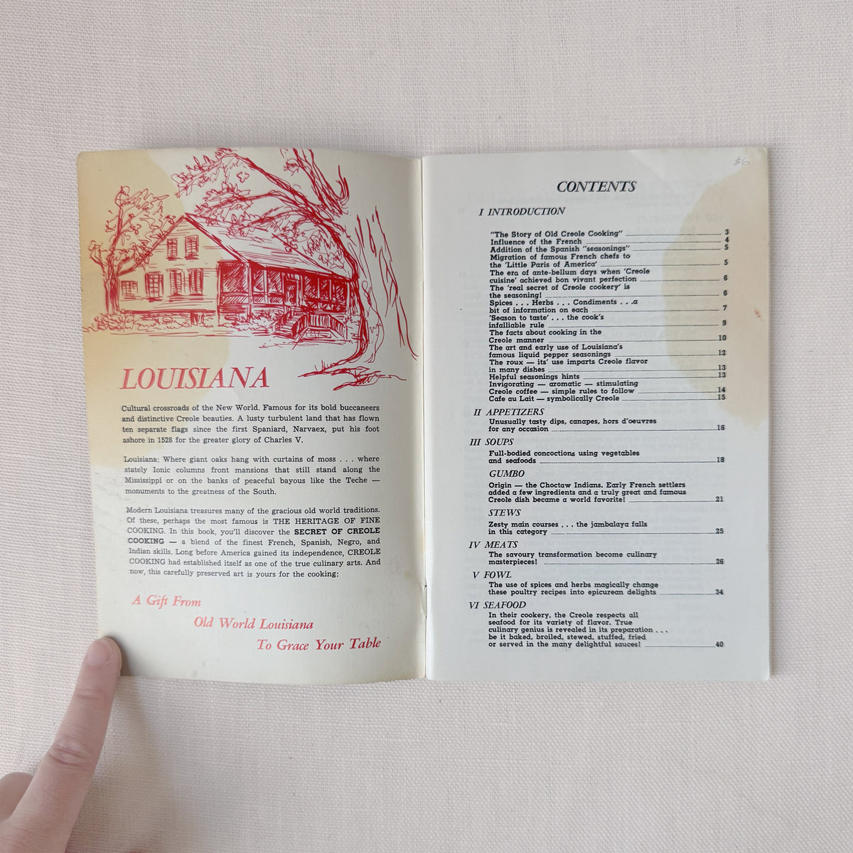 Vintage 'The Secret of Creole Cooking’ Trappey’s Promotional Recipe Cookbook