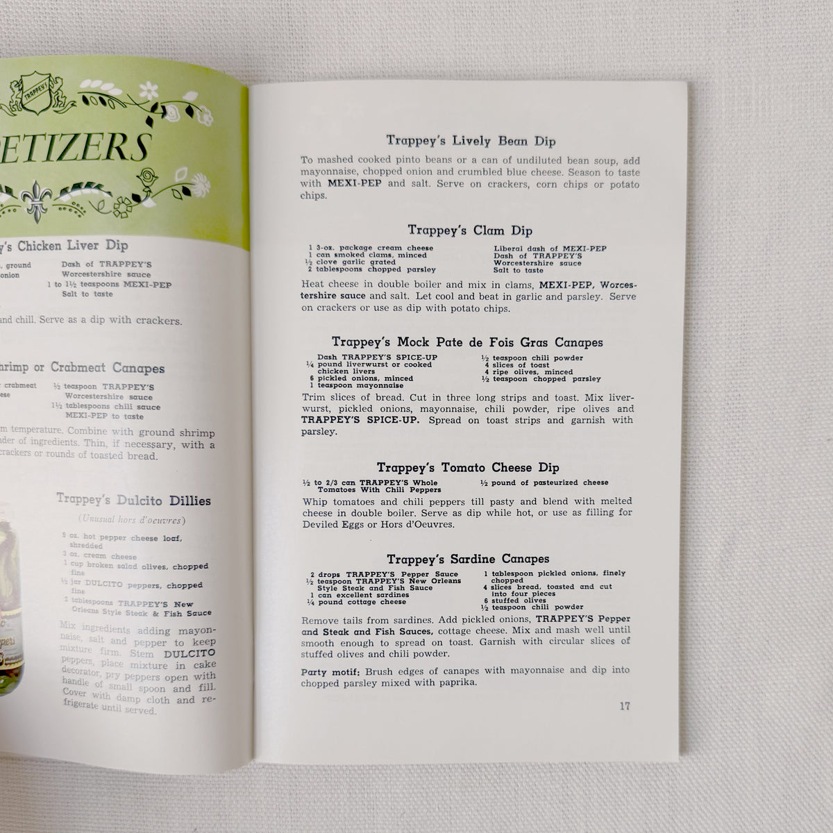 Vintage 'The Secret of Creole Cooking’ Trappey’s Promotional Recipe Cookbook