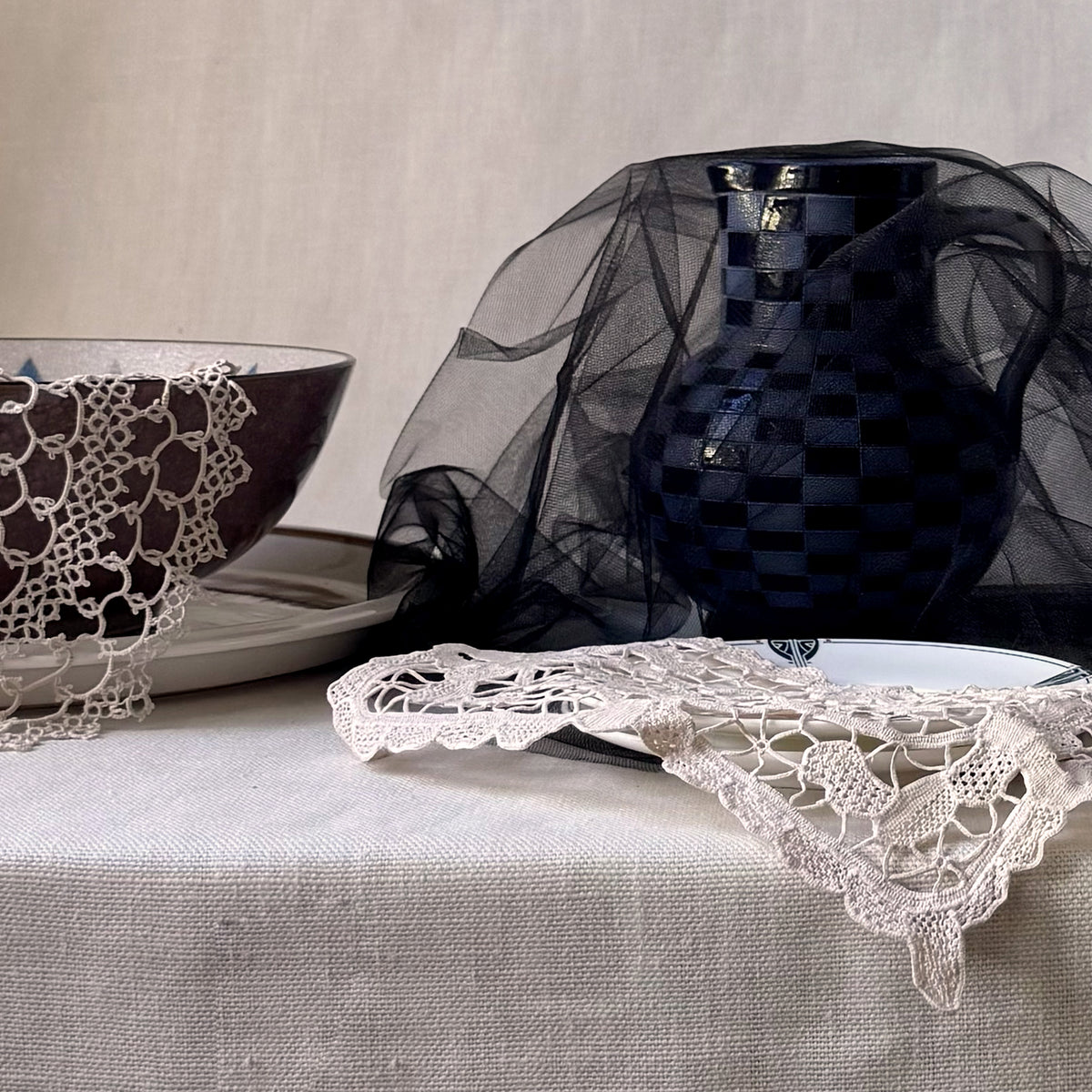 Vintage Hand Crochet Lace Doily
