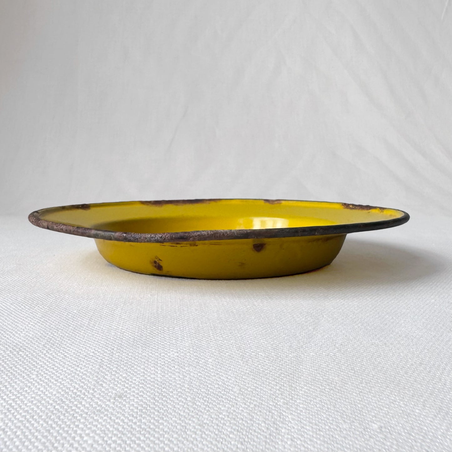 1940/50's Yellow Enamel Plate