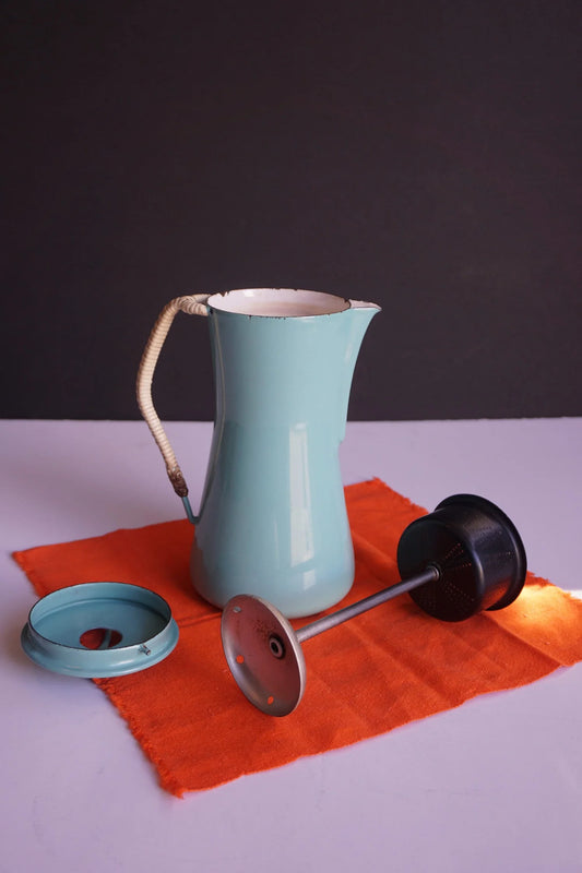 1950's Dansk Kobenstyle Turquoise Percolator