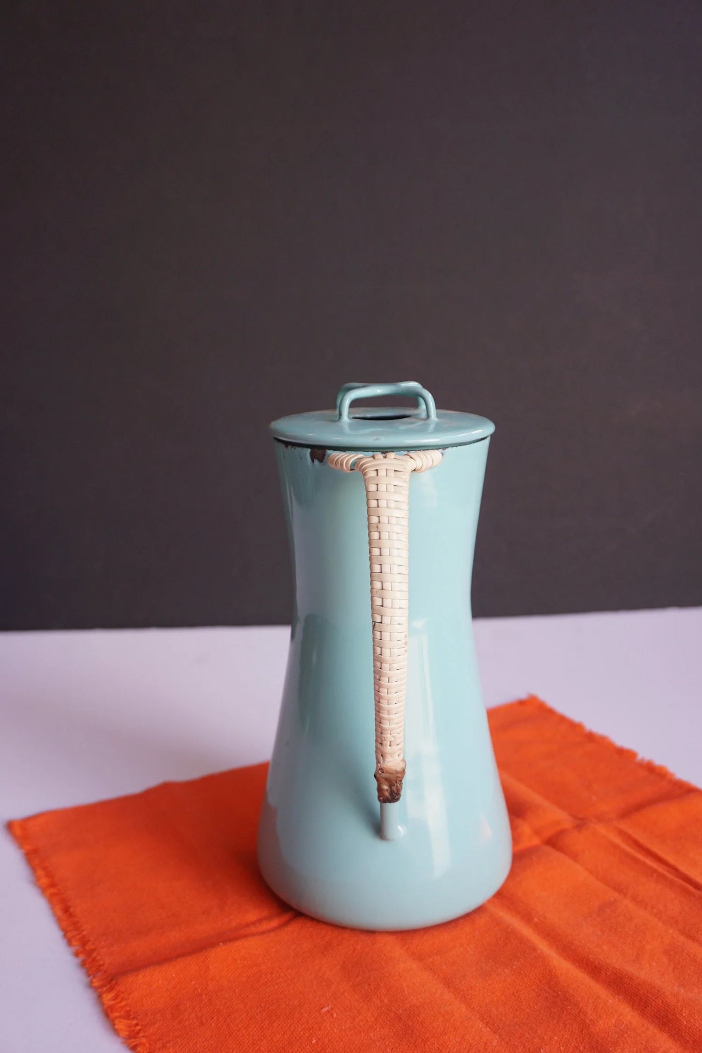 1950's Dansk Kobenstyle Turquoise Percolator