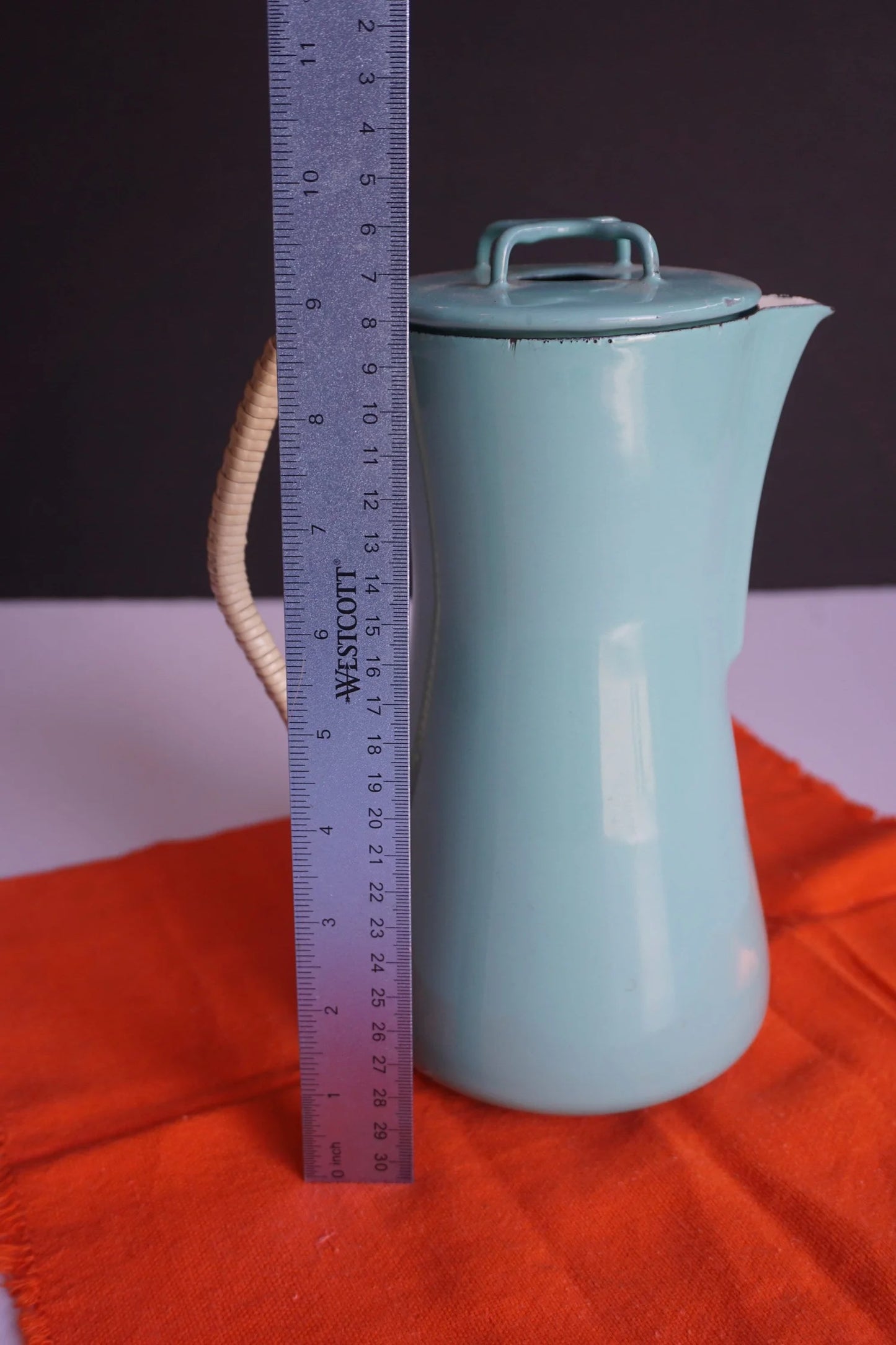 1950's Dansk Kobenstyle Turquoise Percolator