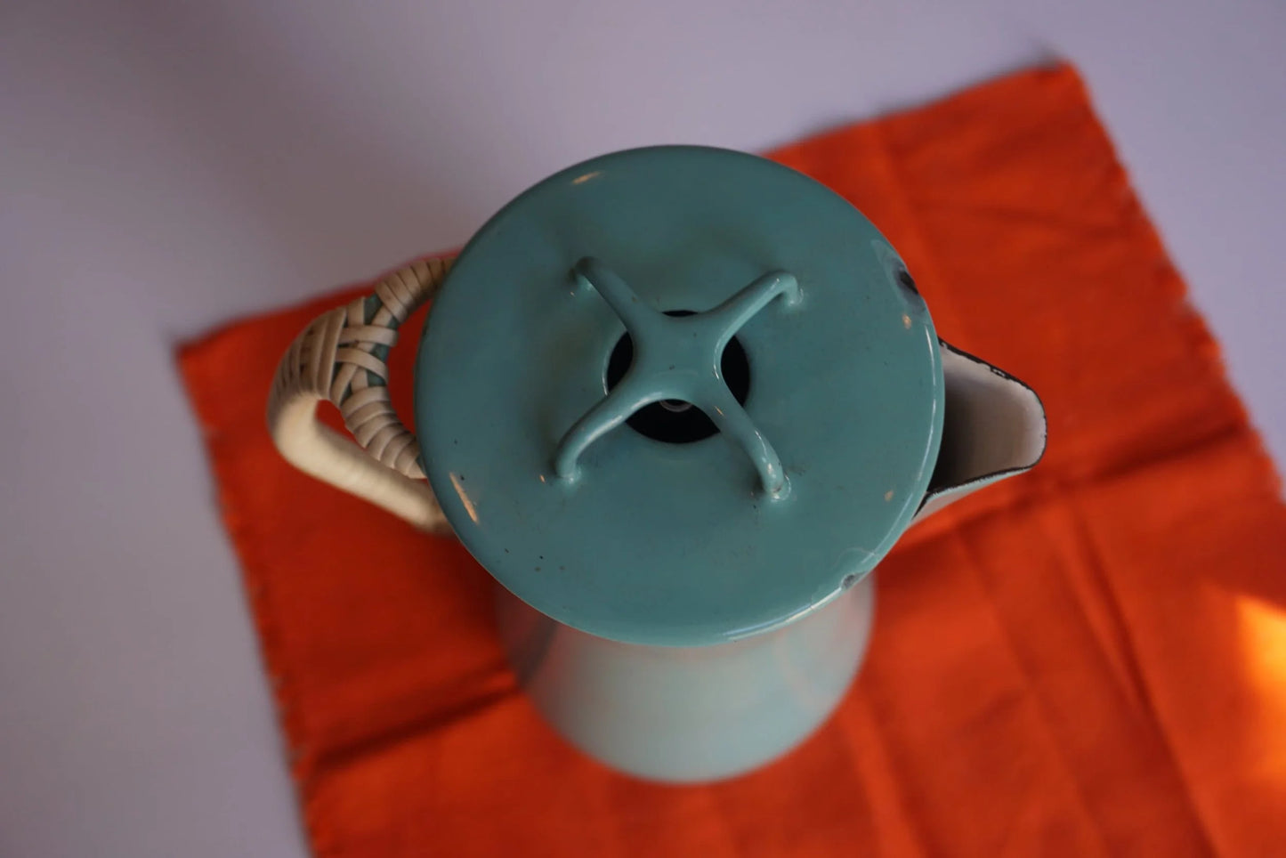 1950's Dansk Kobenstyle Turquoise Percolator